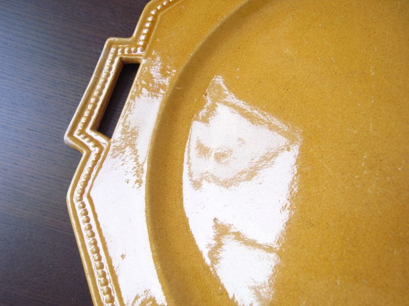 黄釉のオクトゴナル フランスアンティーク - テーブルB
